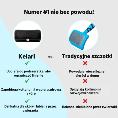 Kelari  – Profesjonalna szczotka do usuwania podszerstka