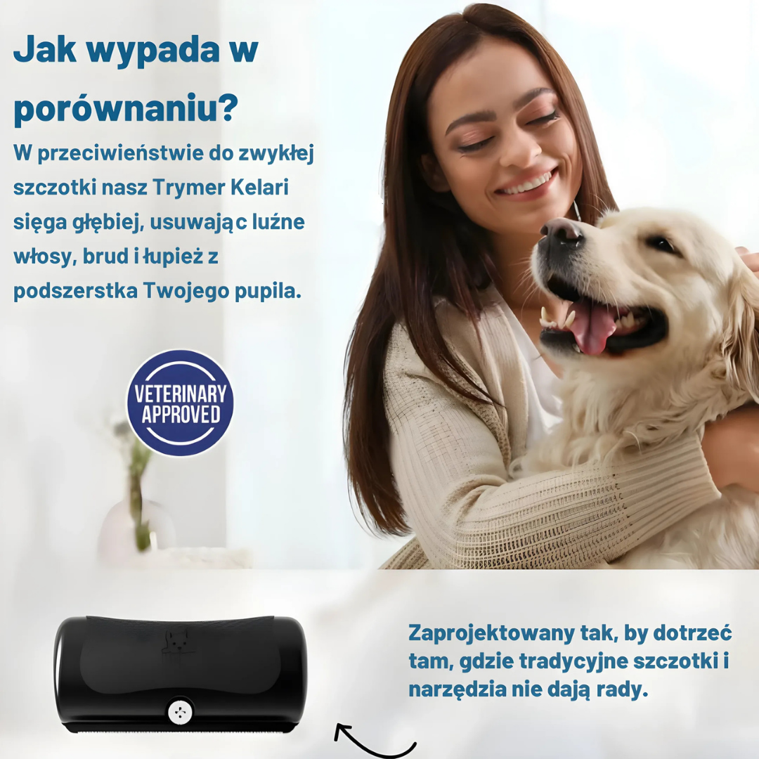 Kelari  – Profesjonalna szczotka do usuwania podszerstka